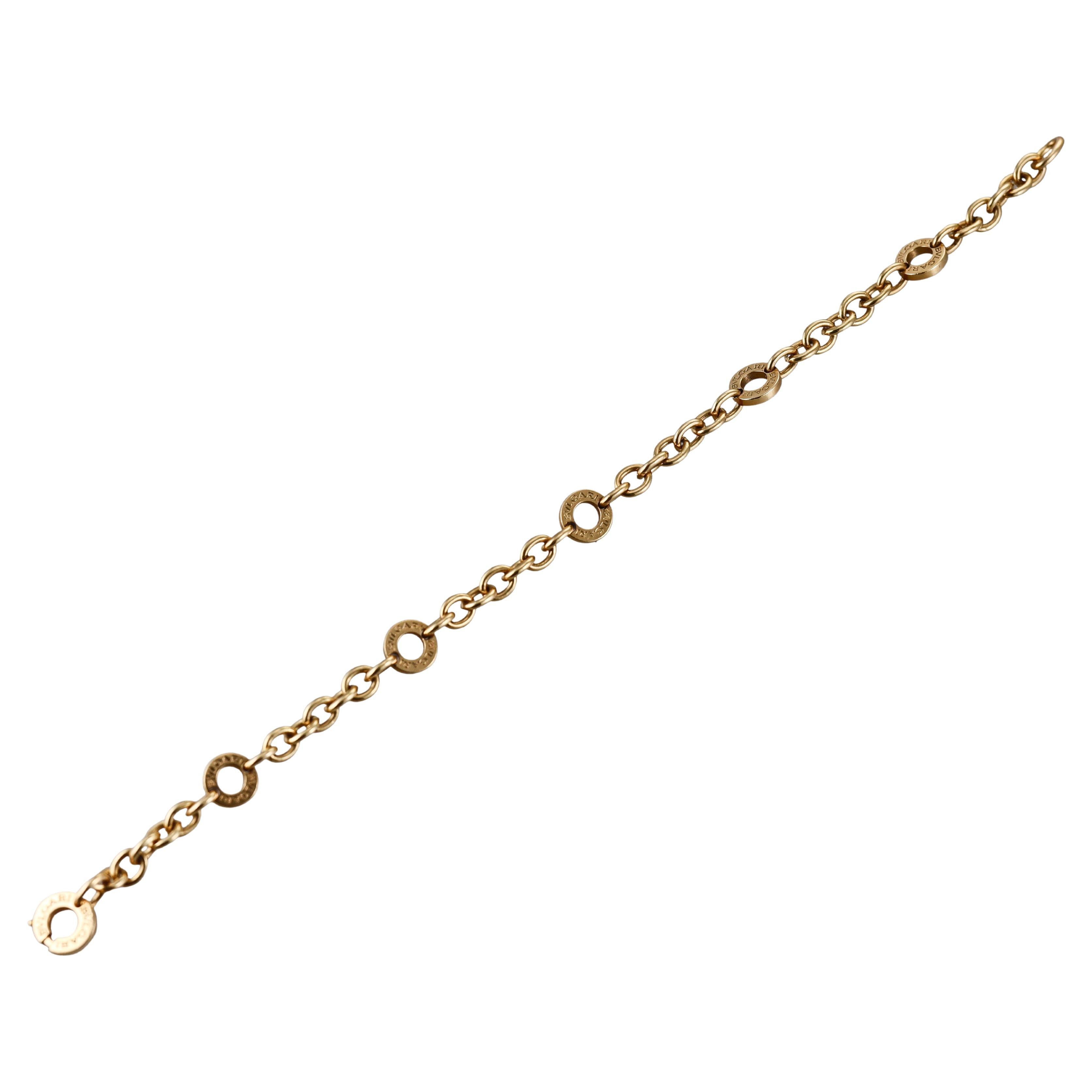 Bulgari Yellow Gold Link Bracelet