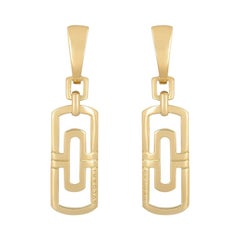 Bulgari Yellow Gold Parentesi Drop Earrings