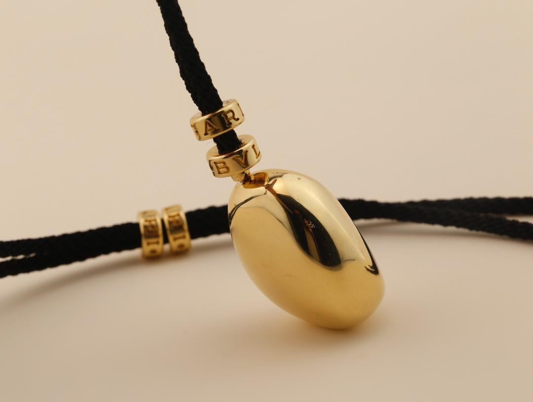 Bulgari Yellow Gold Pendant Necklace For Sale 3