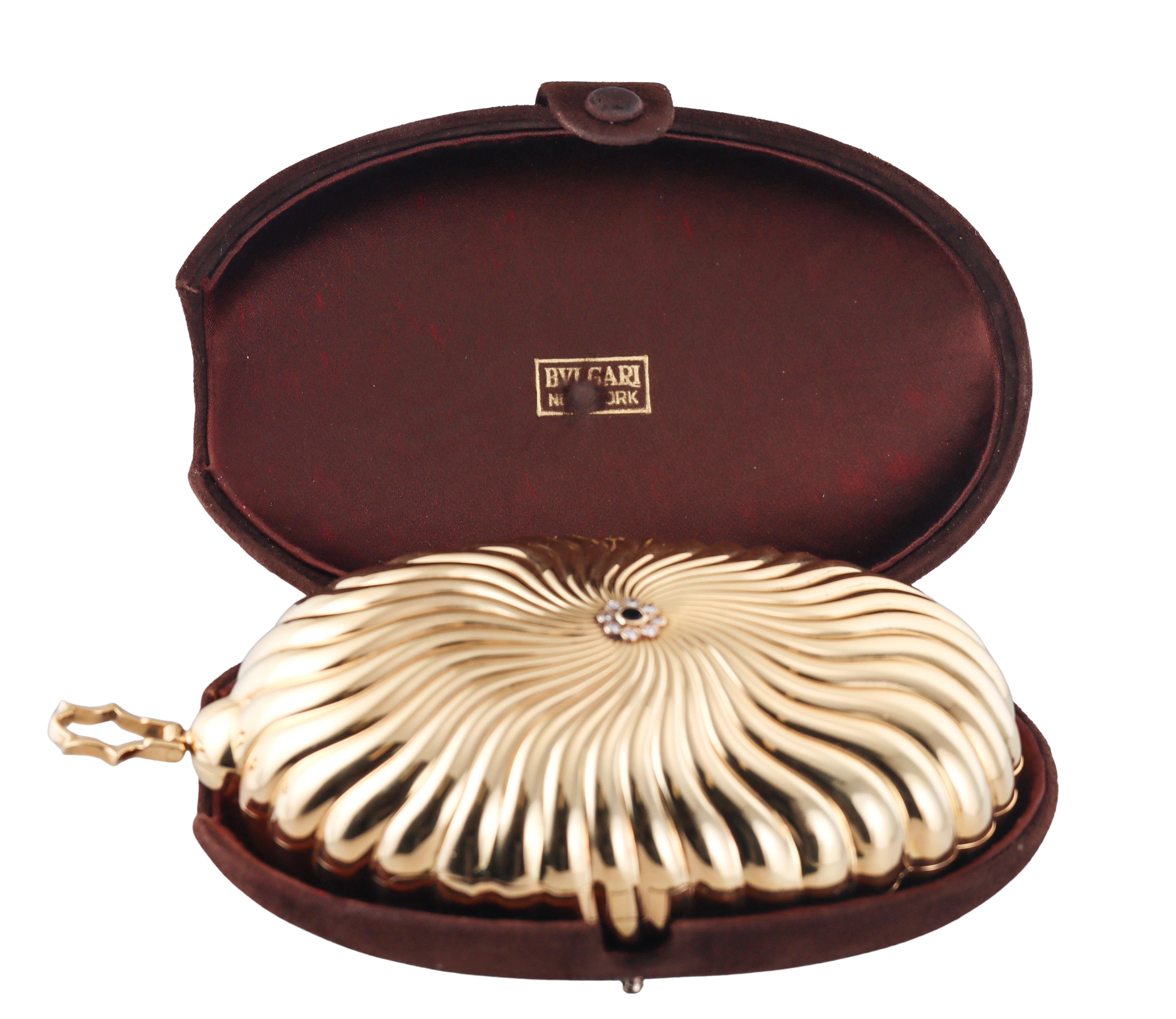 Bulgari Oro Amarillo Rubí Zafiro Diamante Bolso Bolso Vanidad 5