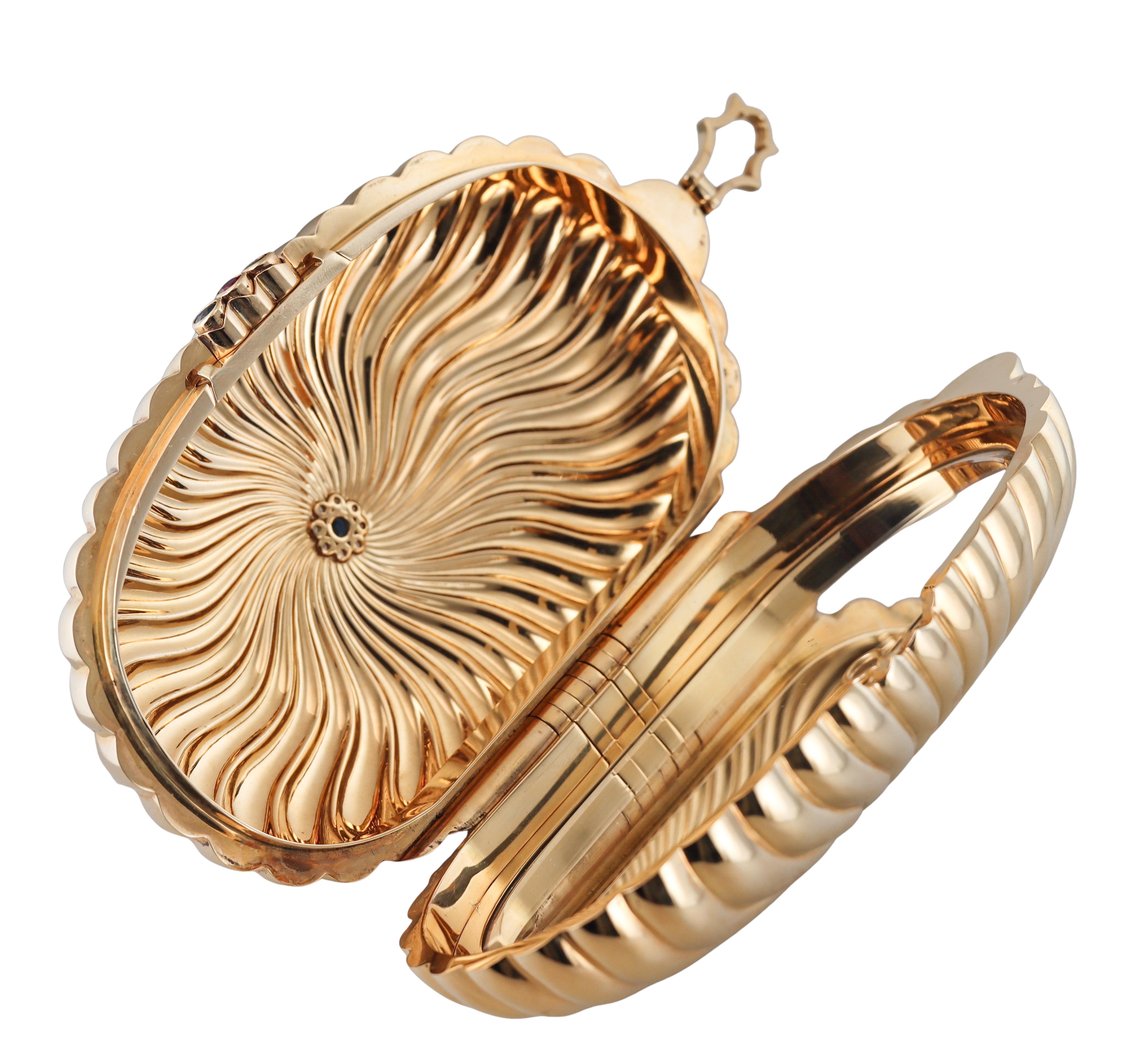De las mujeres Bulgari Oro Amarillo Rubí Zafiro Diamante Bolso Bolso Vanidad