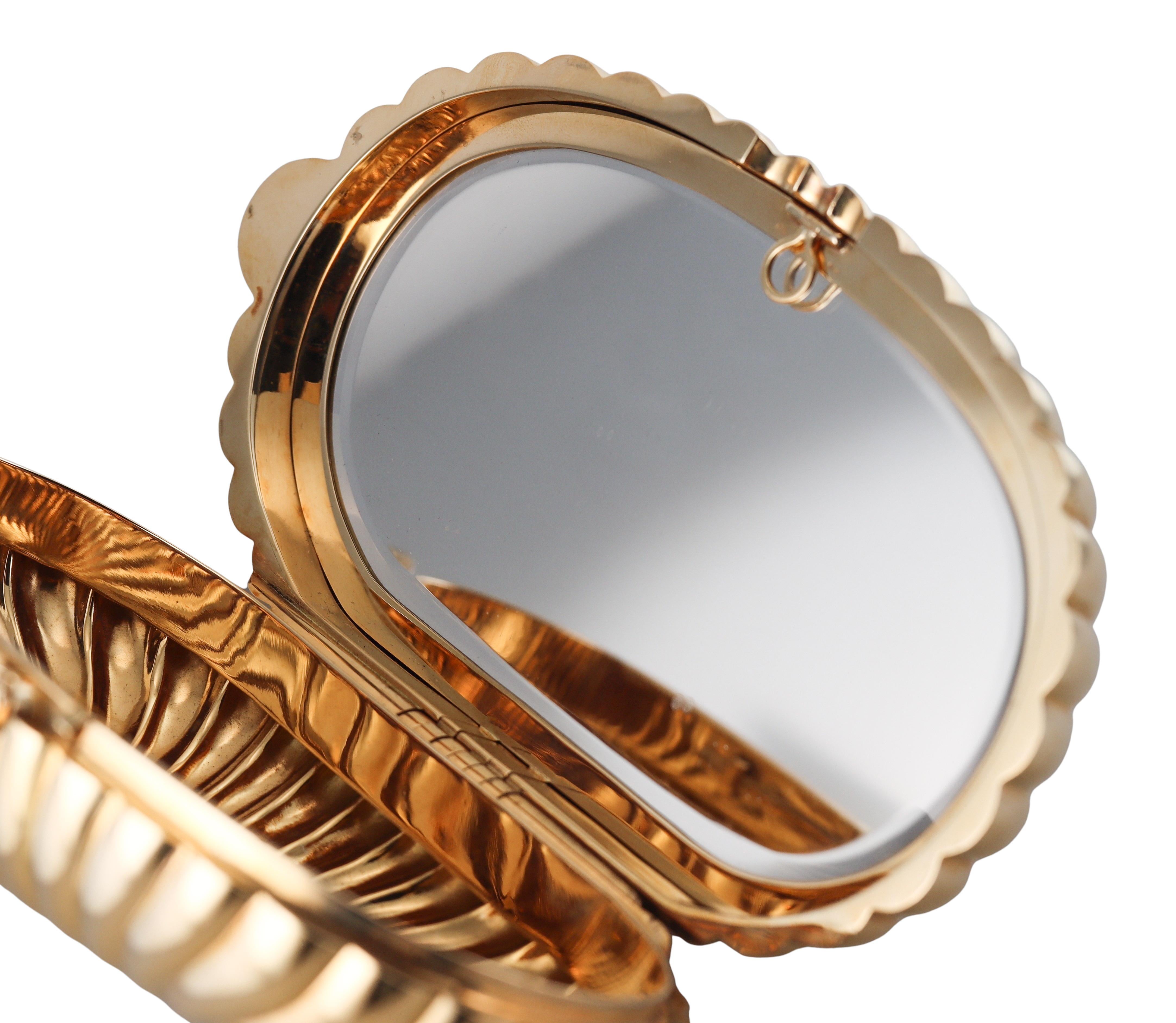 Bulgari Oro Amarillo Rubí Zafiro Diamante Bolso Bolso Vanidad 1