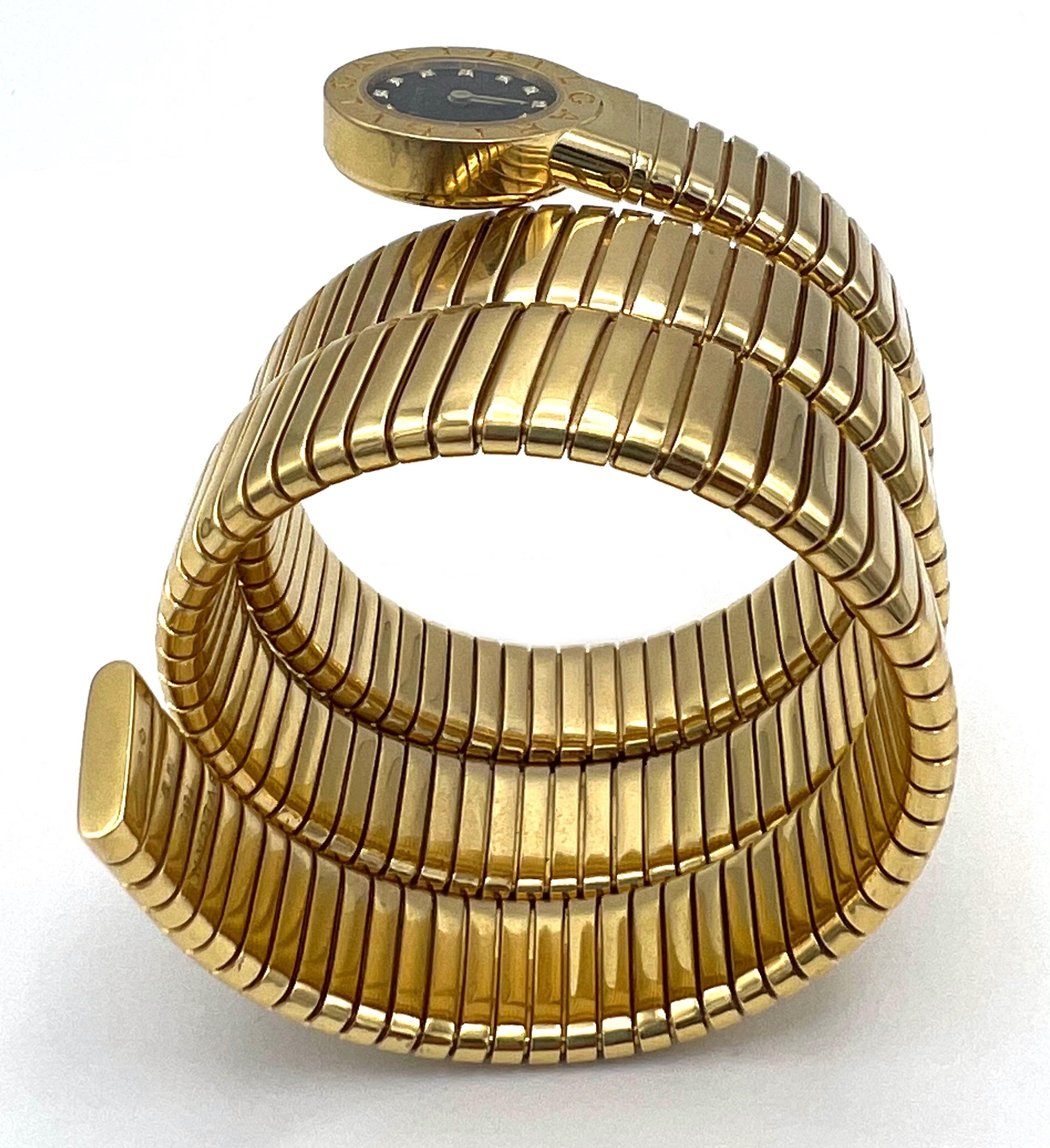 bulgari serpenti gold watch