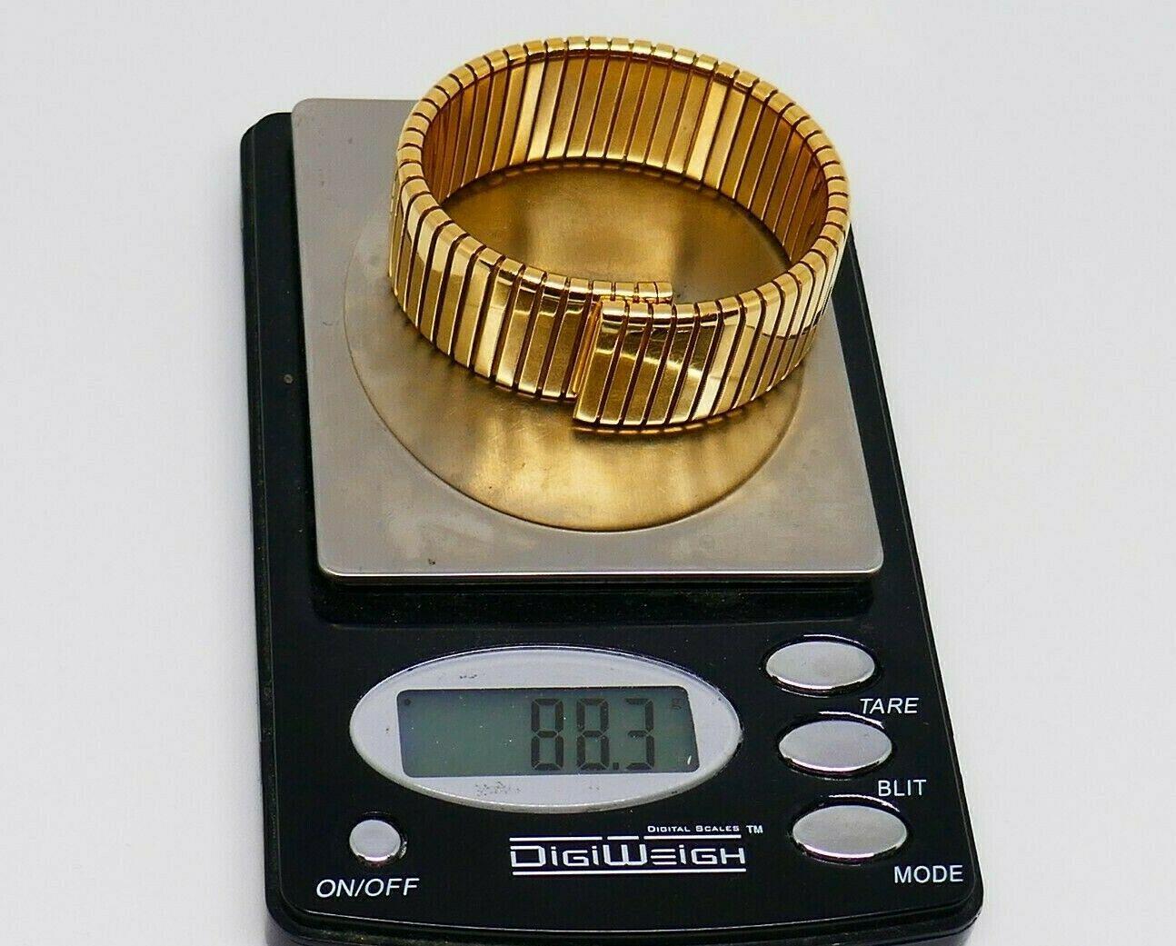 Bulgari Yellow Gold Tubogas Bracelet In Excellent Condition In Beverly Hills, CA