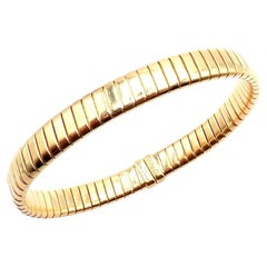 Bulgari Yellow Gold Tubogas Snake Bangle Bracelet