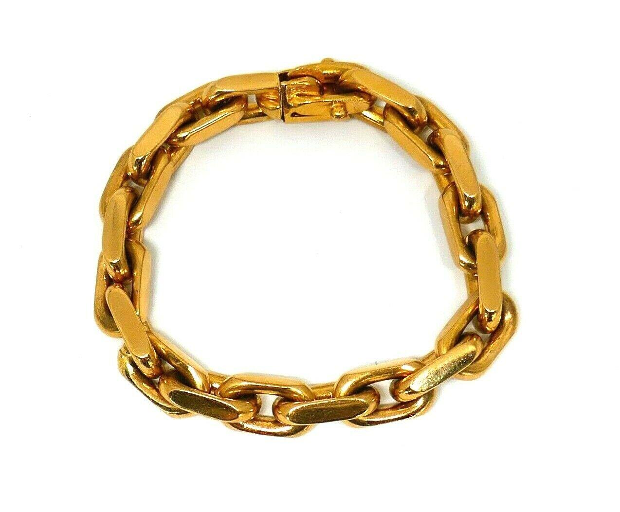 Bulgari Yellow Gold Vintage Chain Bracelet In Excellent Condition In Beverly Hills, CA