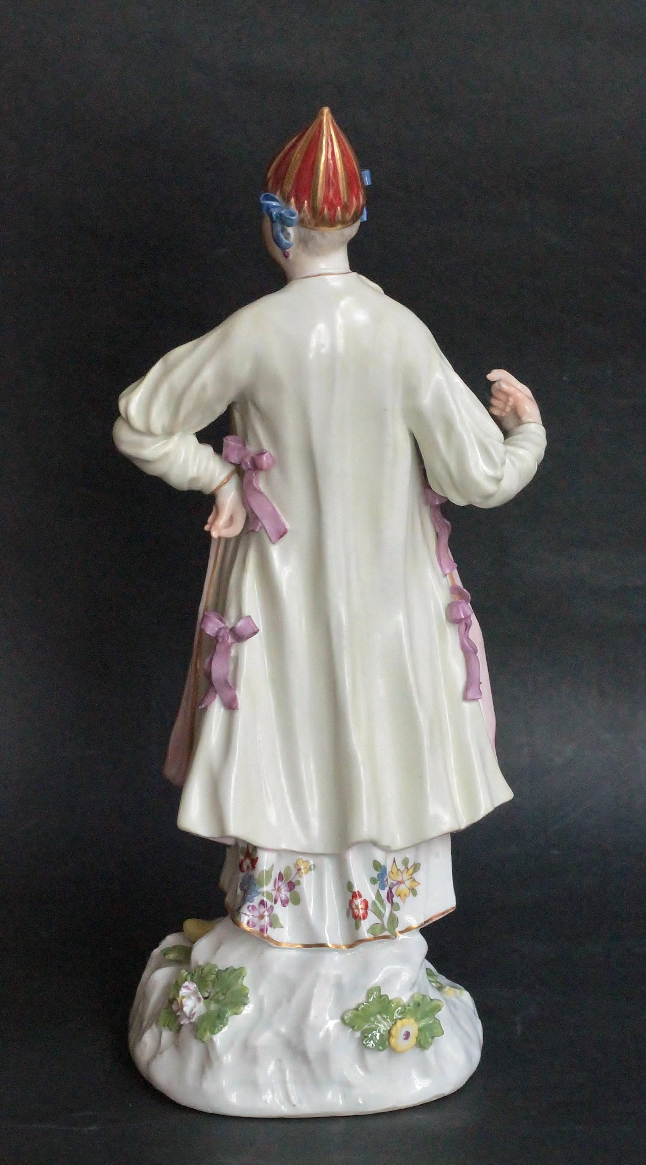 German Bulgarian Woman in Porcelain of Meissen, circa 1745-1750 For Sale