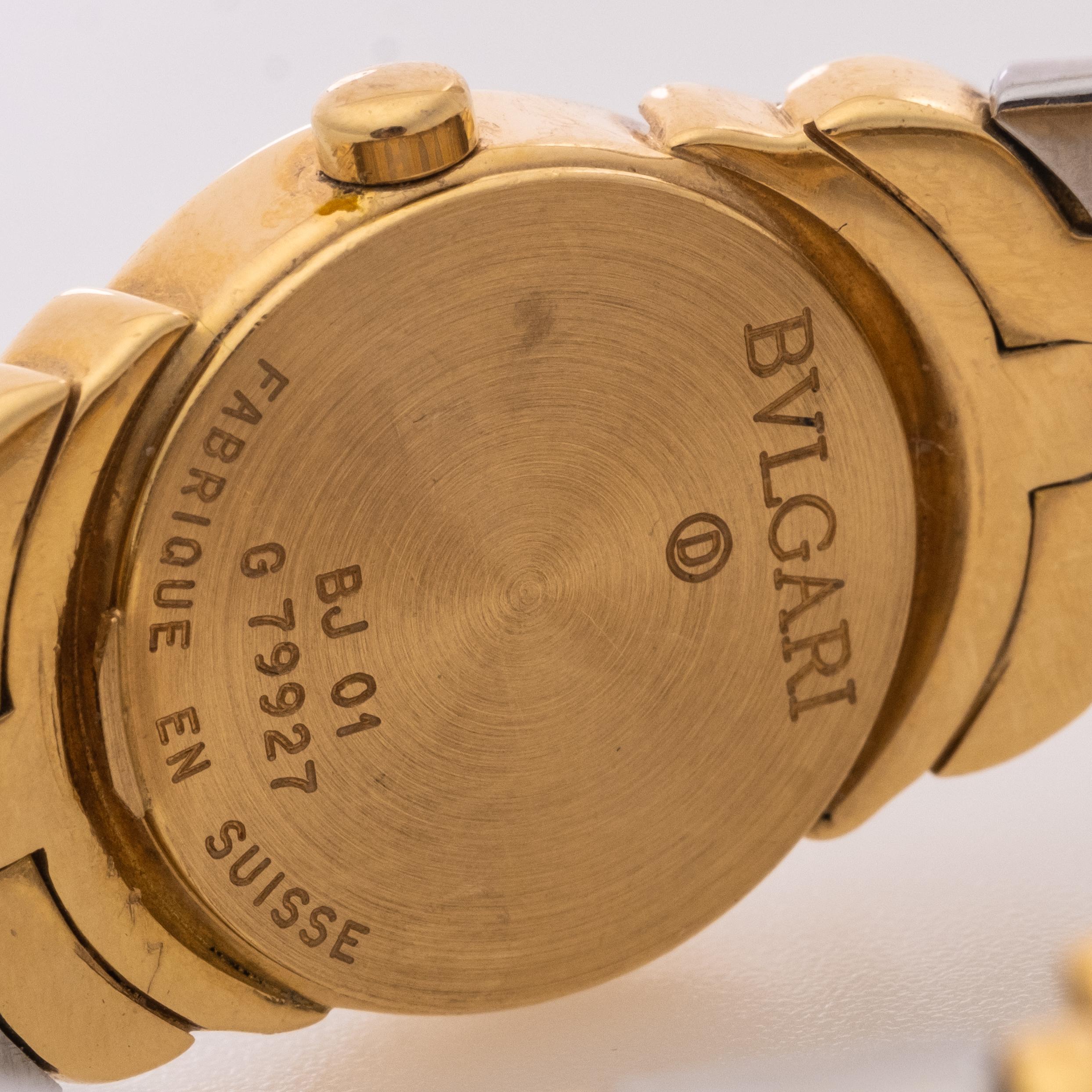 Bulgari, 18k Yellow Gold and Steel 'Parentesi' Wristwatch In Good Condition In Kingston, NY