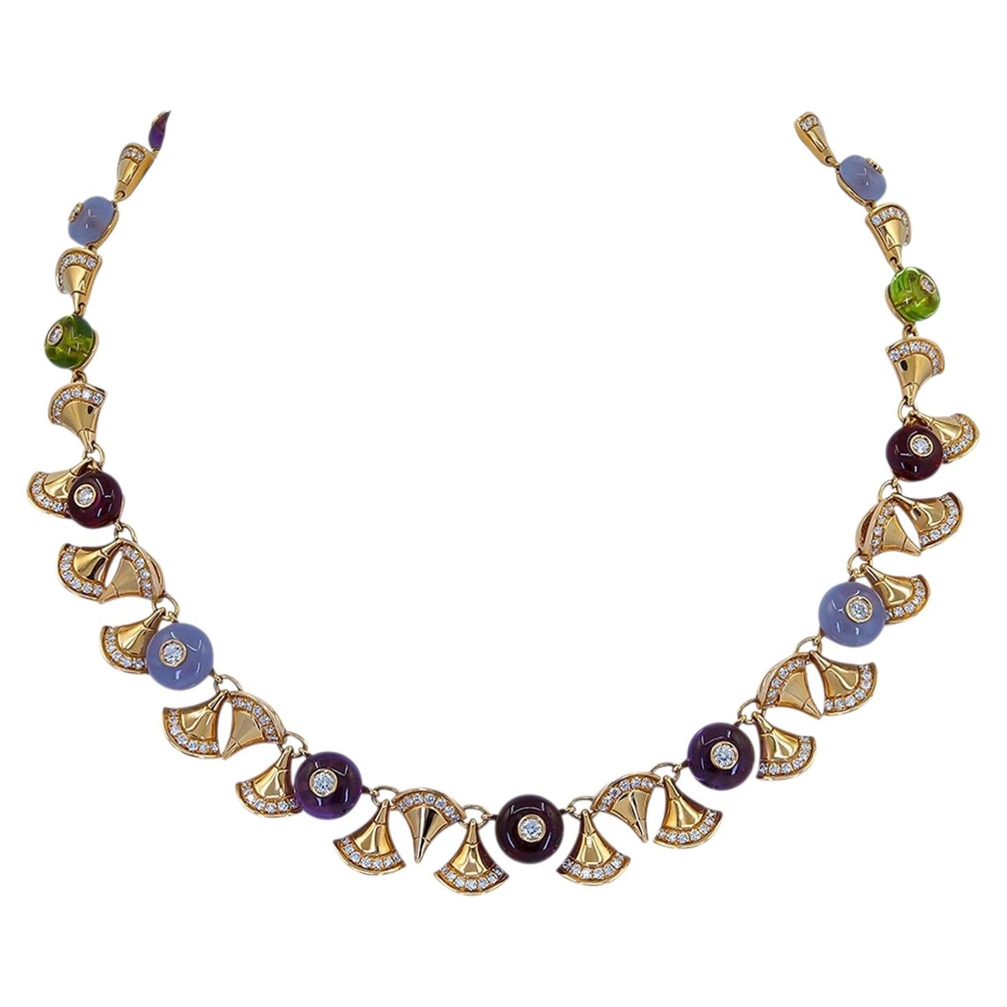 Bulgari's Divas' Dream Colored Gem Necklace