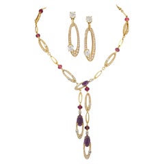 Ensemble "Elisa" de Bulgari composé de pierres précieuses multicolores