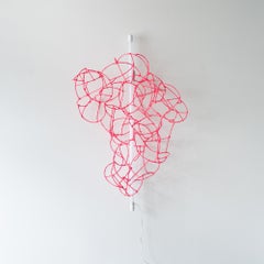 Bulge Lines wall lamp pink Norihiko Terayama Sculptural lamp