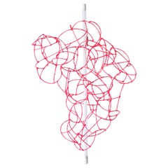 Lampada da parete Bulge Lines rosa Norihiko Terayama Lampada scultorea