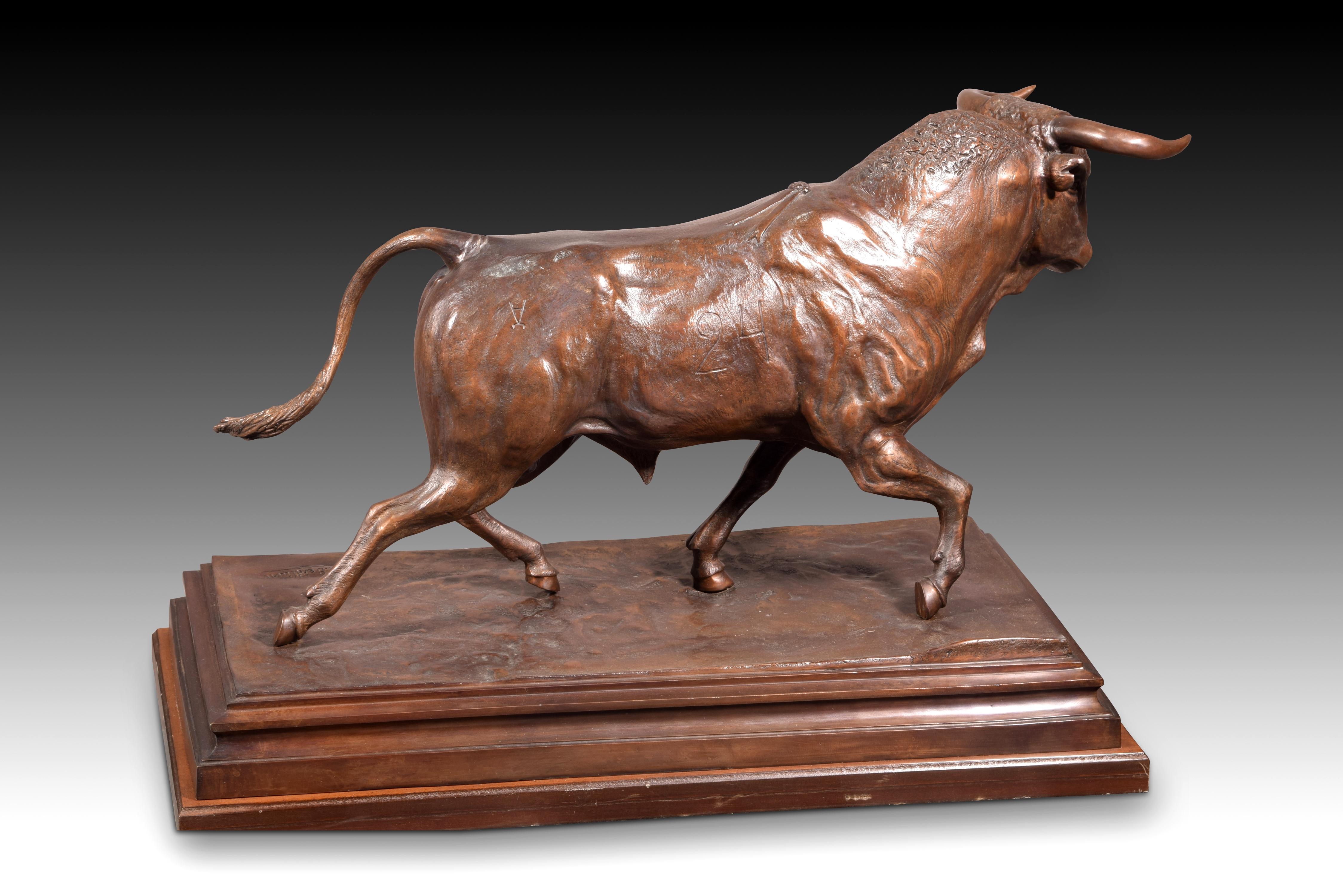 Bull, Bronze, After Benlliure Gil, Mariano In Good Condition For Sale In Madrid, ES