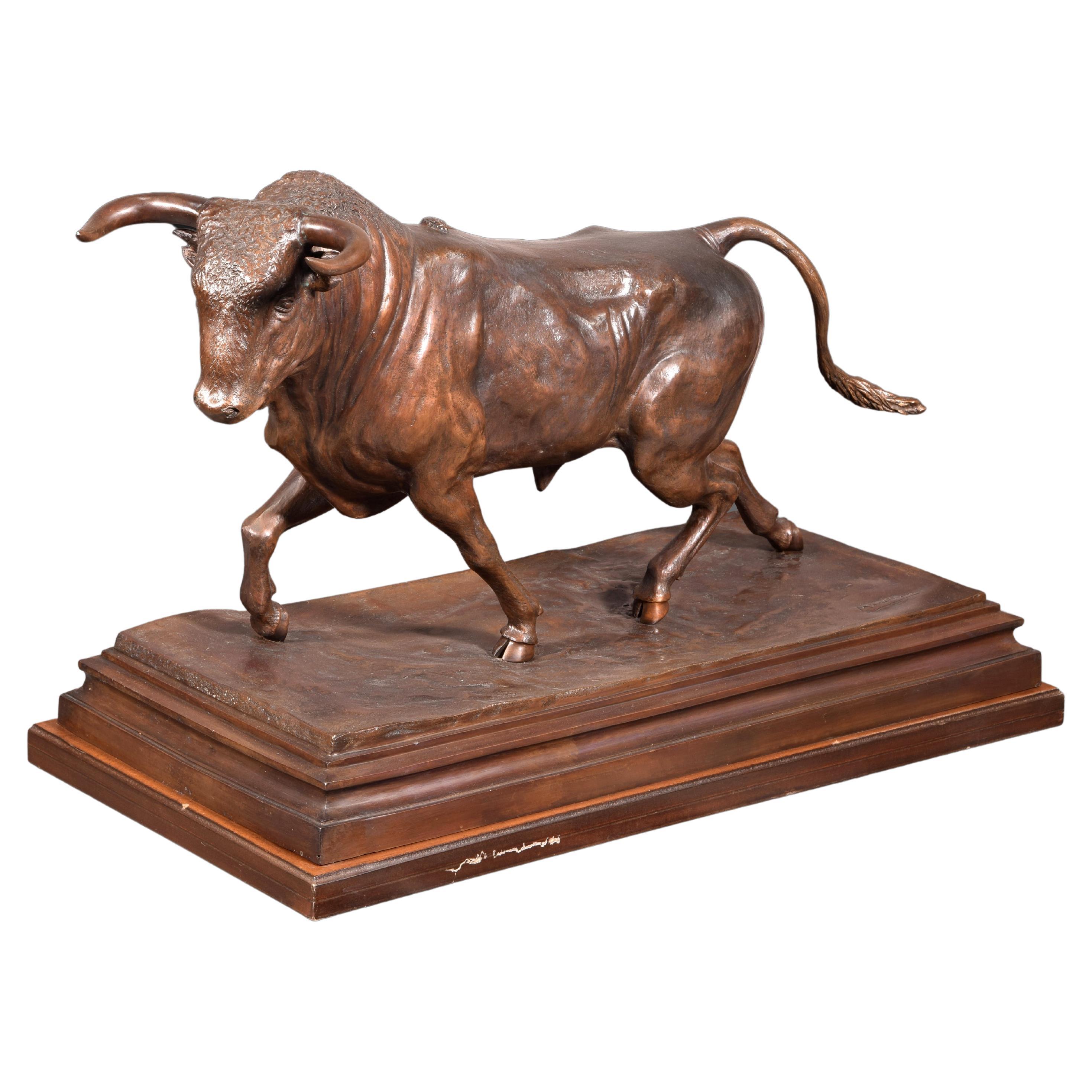 Bull, Bronze, After Benlliure Gil, Mariano For Sale