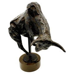 Bull Bronze Figure- Bull Study by Harry Jackson