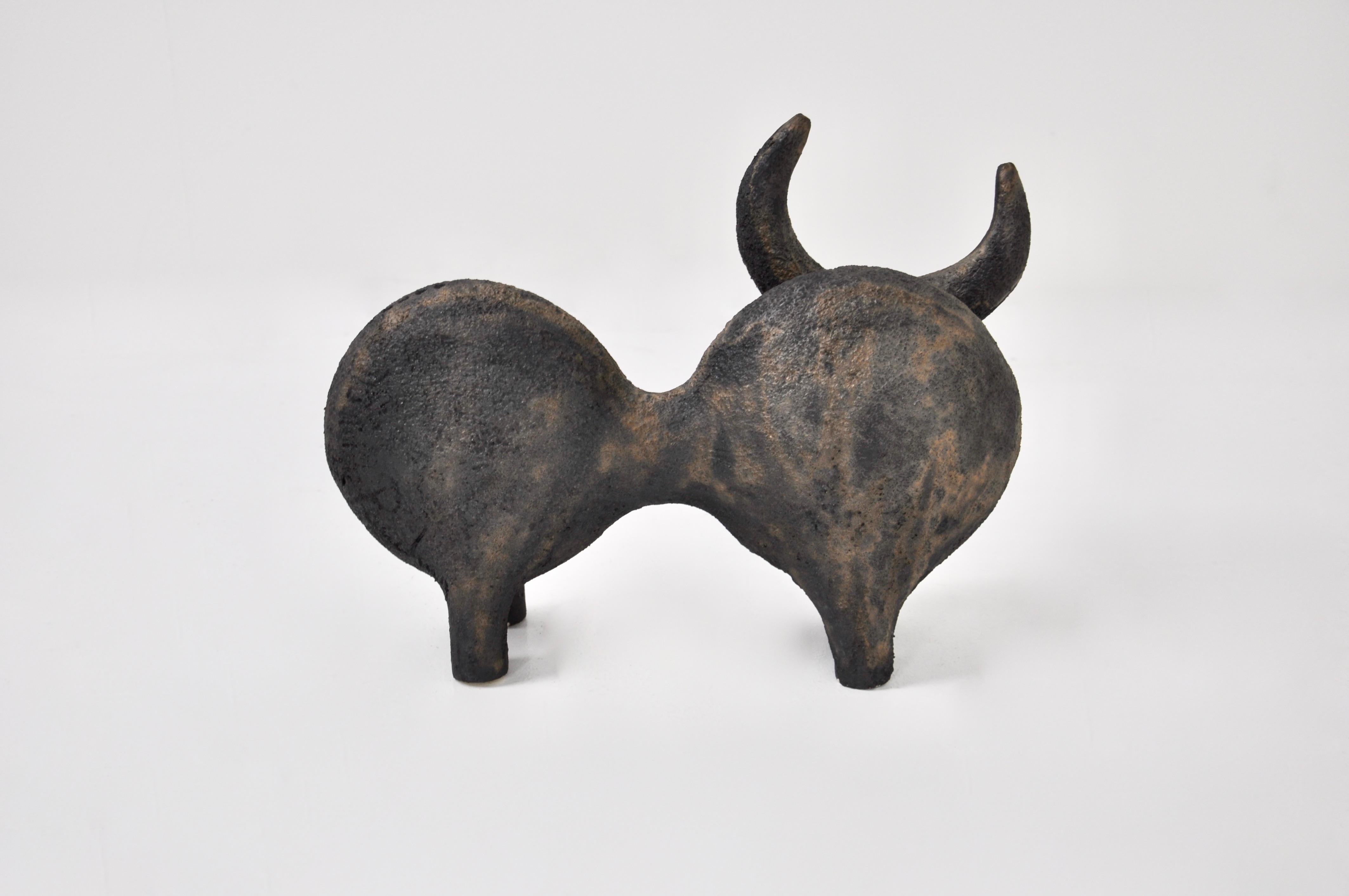 French Bull Ceramic by Dominique Pouchain