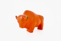 Toro in ceramica di Kurt Tschörner per Ruscha, anni '60