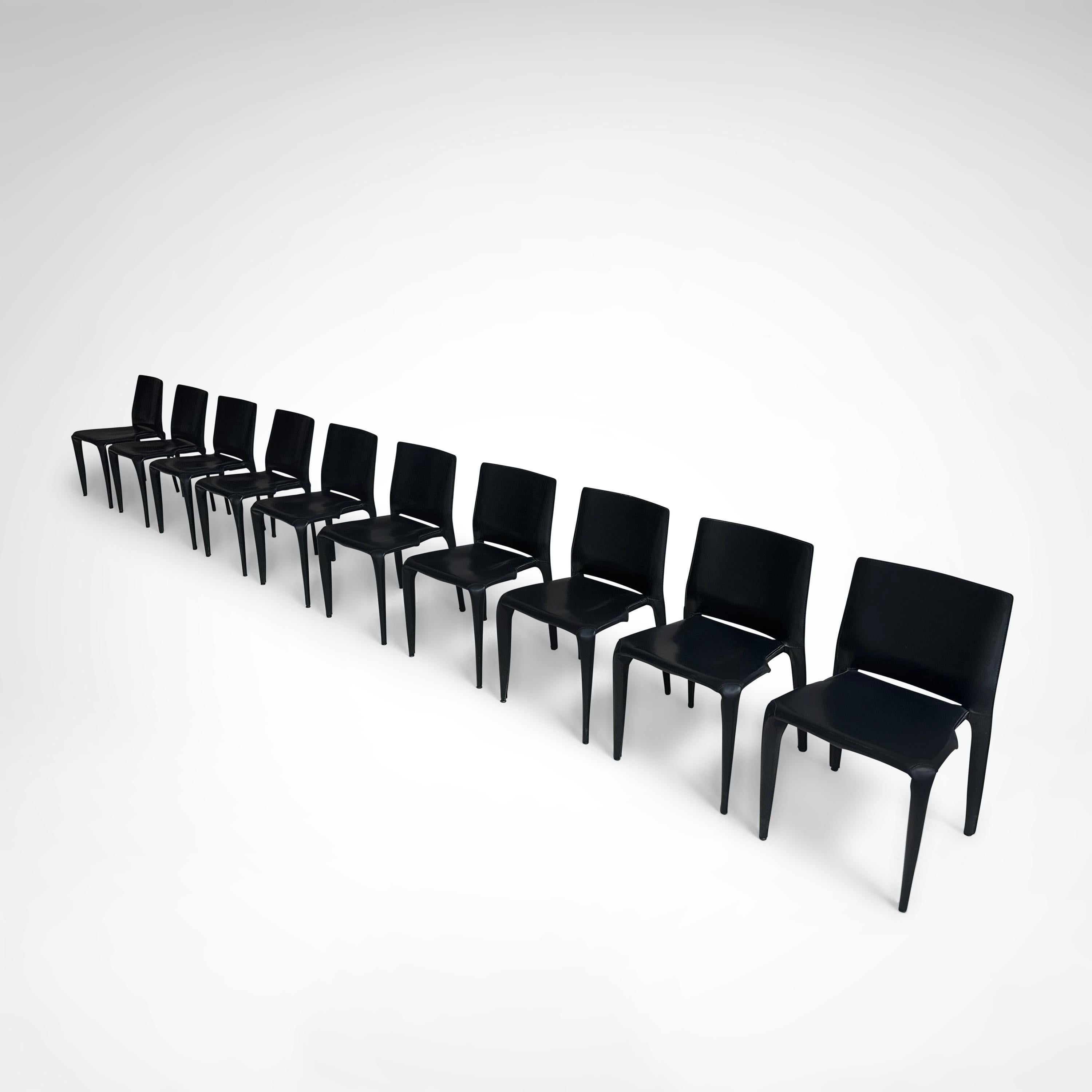 Sedia da pranzo Bull di Mario Bellini per Cassina 1990, set di 10 pezzi in vendita 3