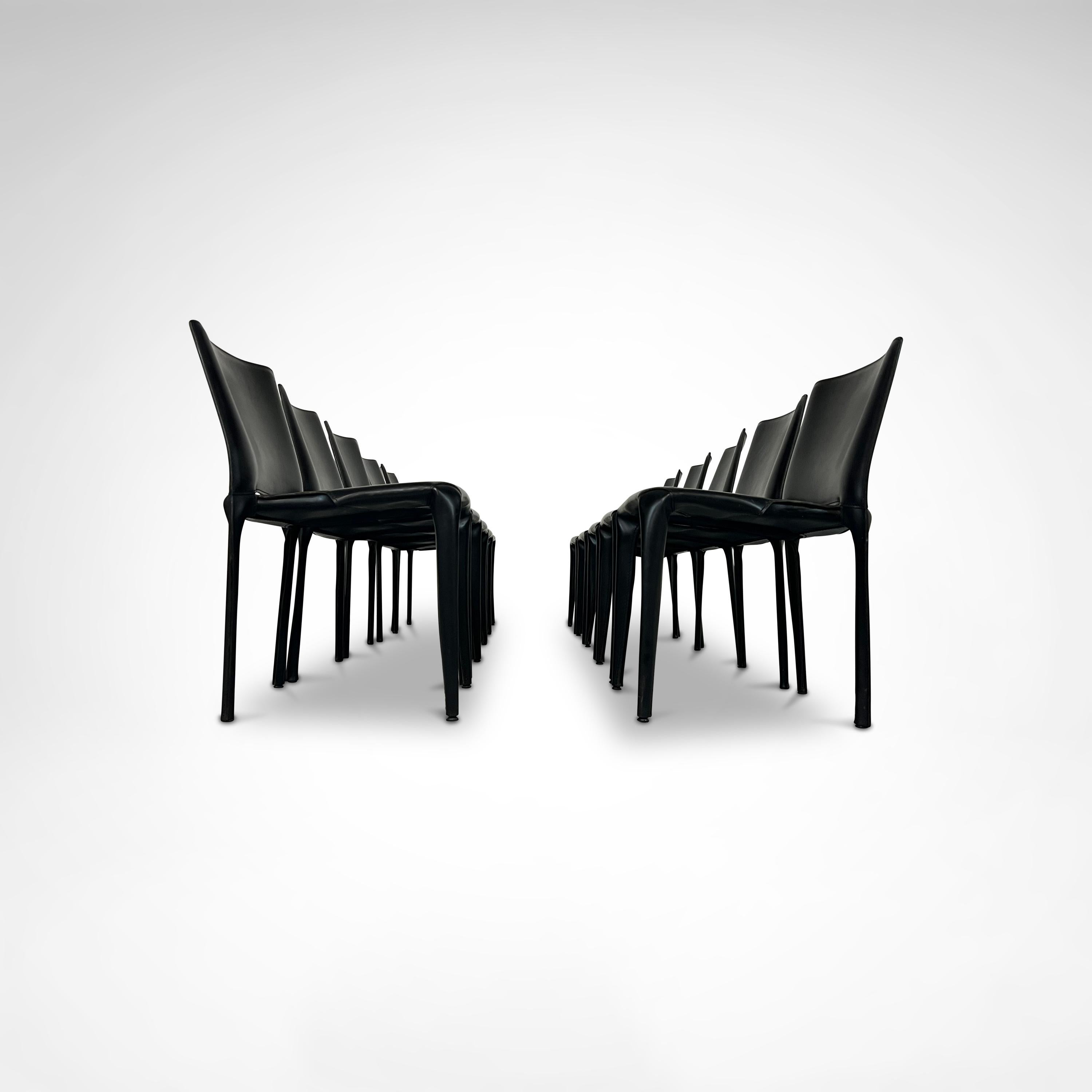 Moderno Sedia da pranzo Bull di Mario Bellini per Cassina 1990, set di 10 pezzi in vendita