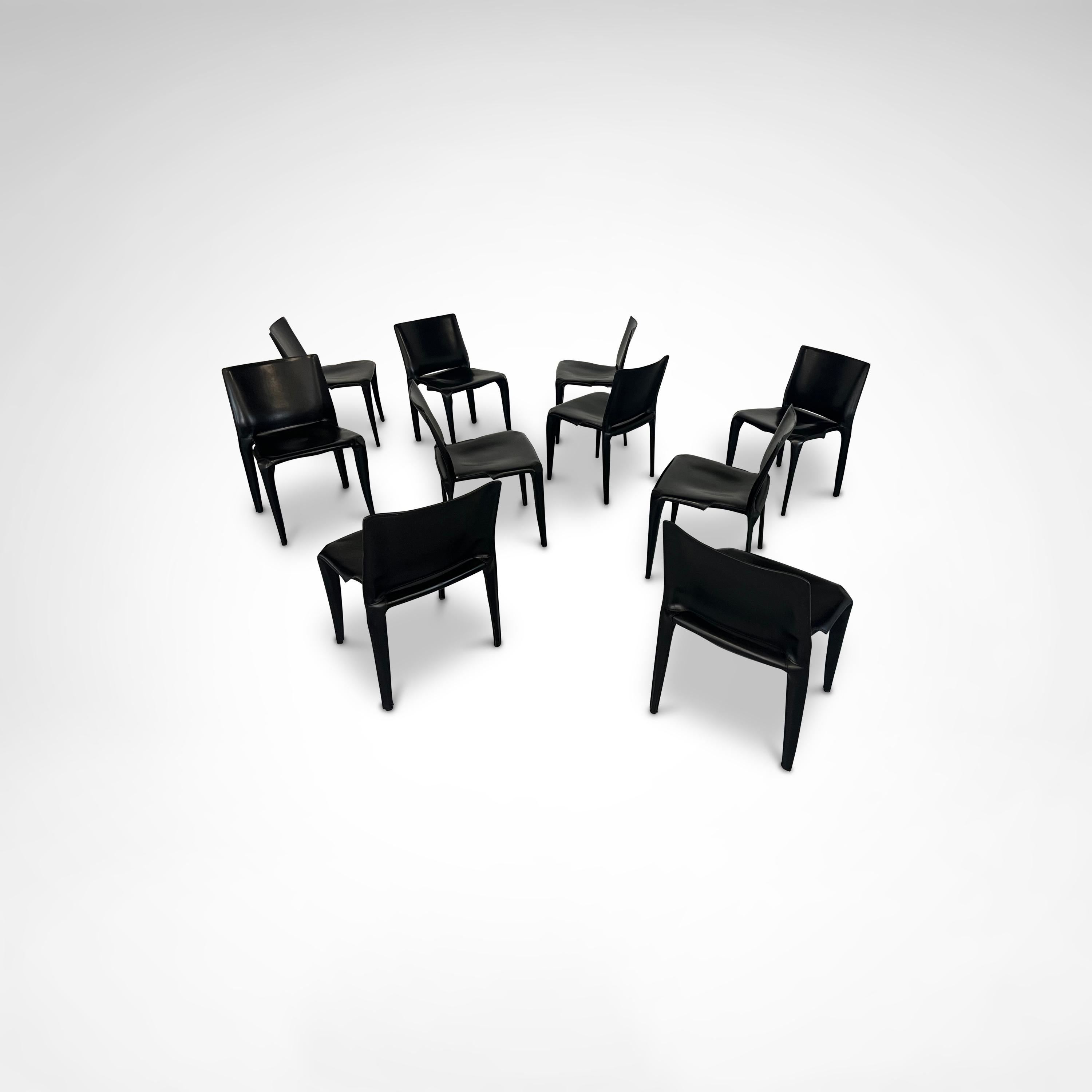 Fine XX secolo Sedia da pranzo Bull di Mario Bellini per Cassina 1990, set di 10 pezzi in vendita
