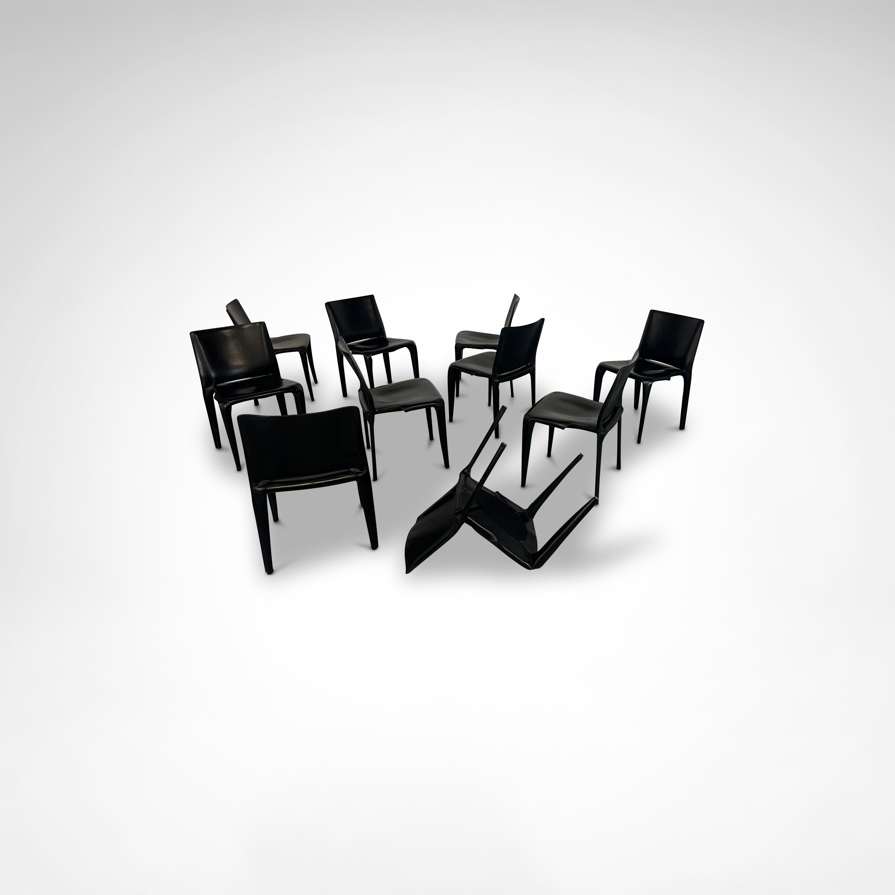 Metallo Sedia da pranzo Bull di Mario Bellini per Cassina 1990, set di 10 pezzi in vendita