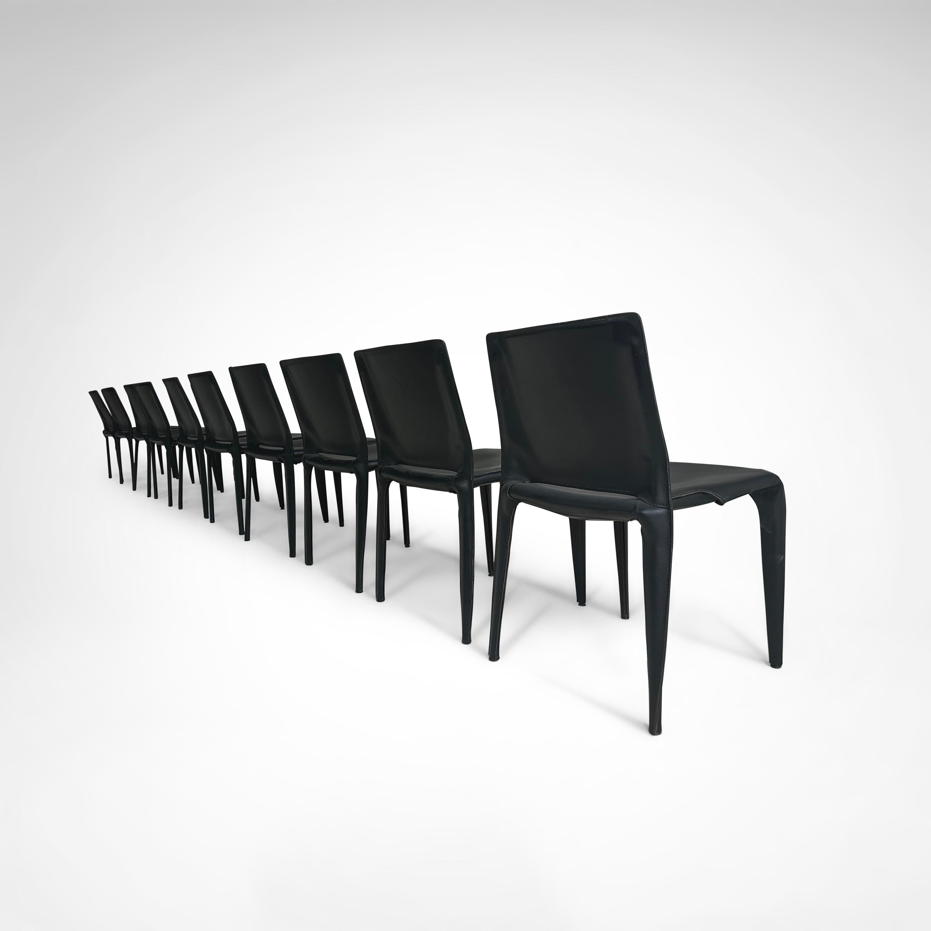 Sedia da pranzo Bull di Mario Bellini per Cassina 1990, set di 10 pezzi in vendita 11