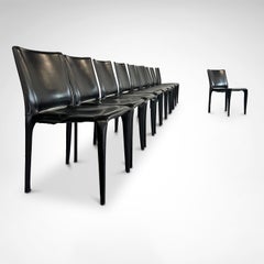 Bull dining chair by Mario Bellini for Cassina 1990s, set of 10