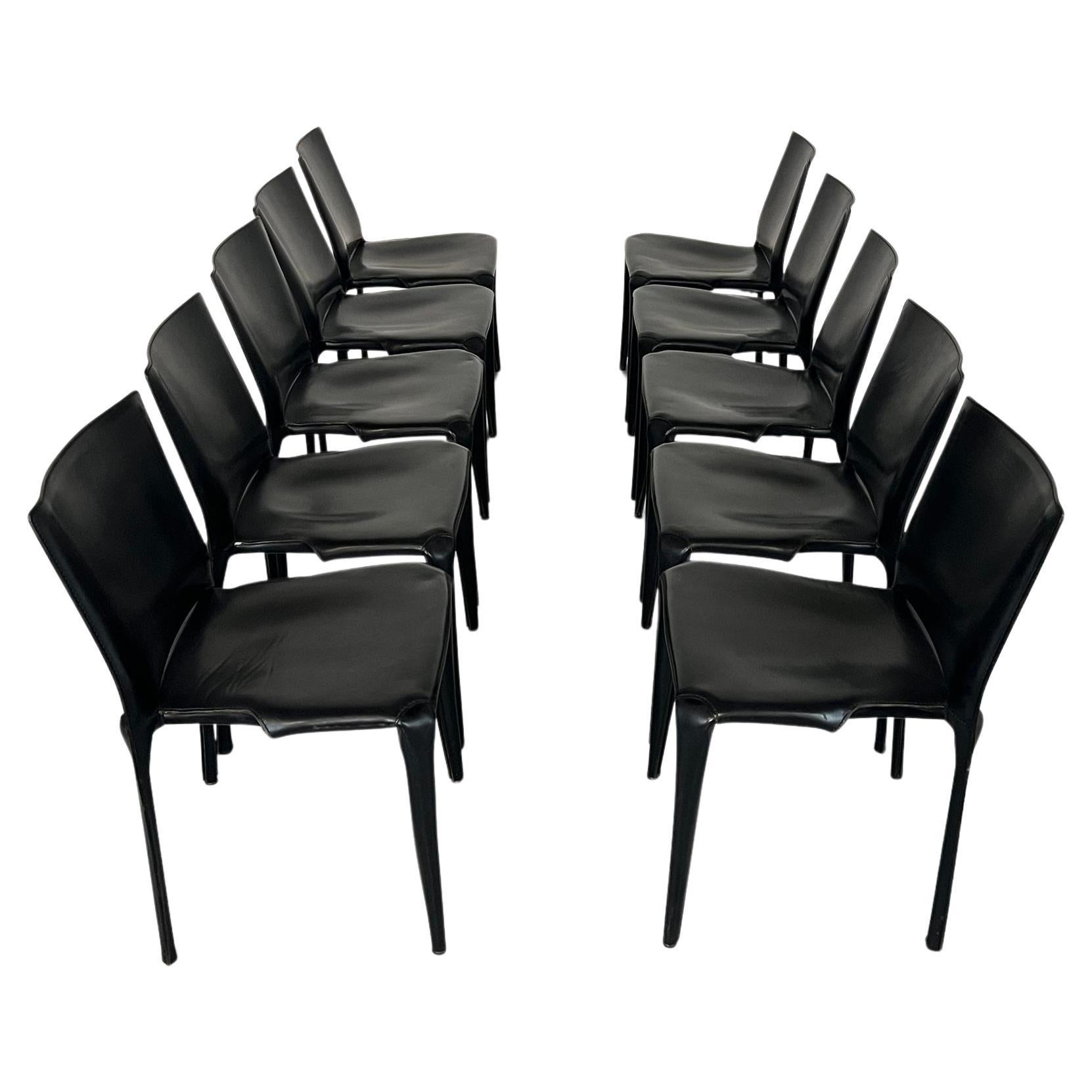 Silla de comedor Bull de Mario Bellini para Cassina años 90, set de 10