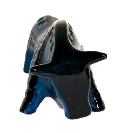 Bull from Rimini Blue Series, Aldo Londi for Bitossi, circa 1965