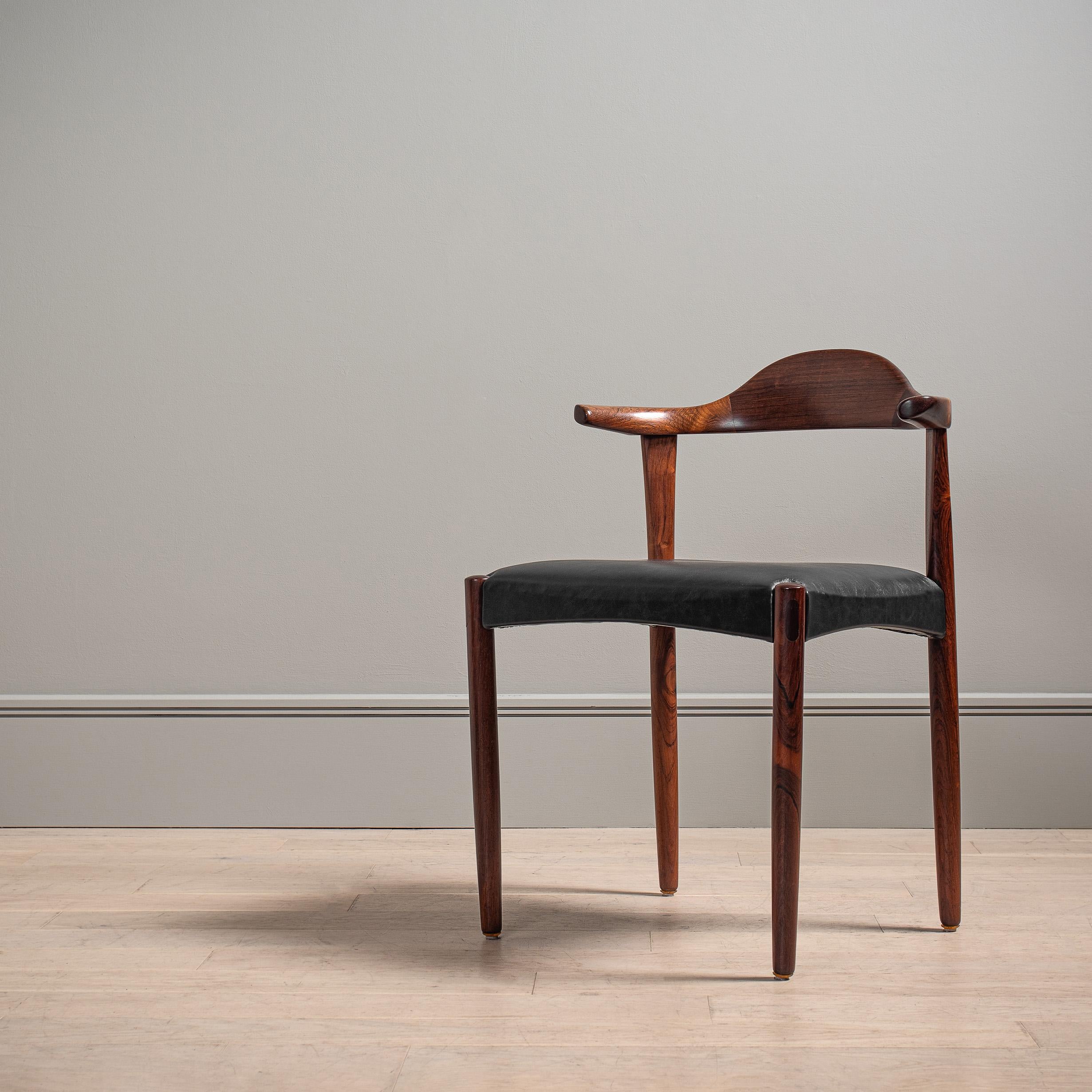 Scandinavian Modern Bull-Horn Chair, Jacob Herman