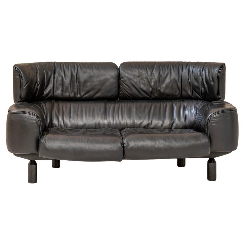 Bull Leather Sofa by Gianfranco Frattini for Cassina