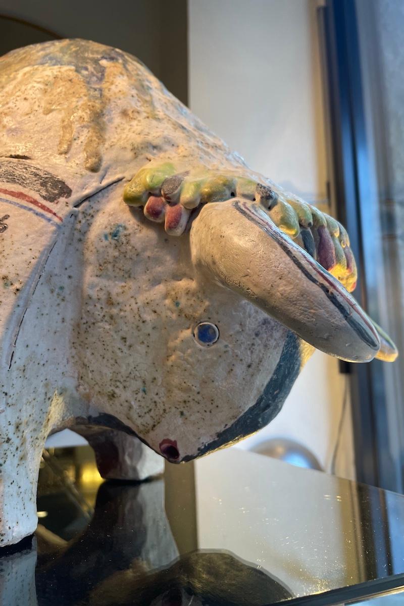 Sculpture de taureau signée I Santi 1982 en vente 5