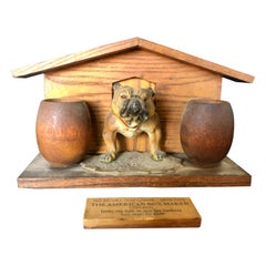 Bulldog and Kennel Humidor Cover, Estate of Jerry Terranova