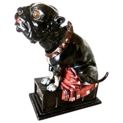 "Bulldog Bank" American, circa 1880 Cast Iron Mechanical Bank