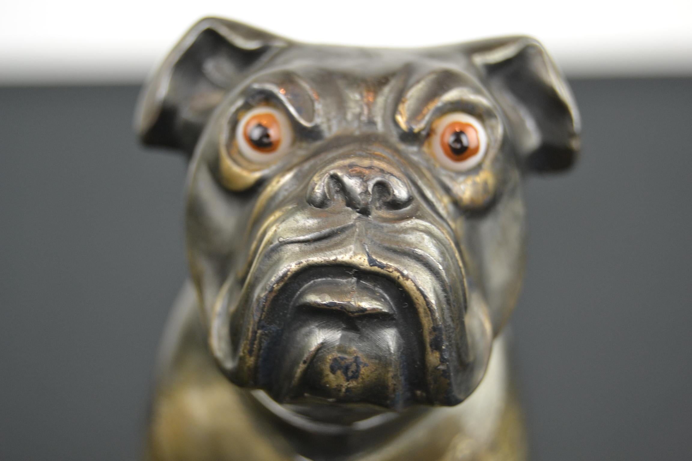 Bulldog-Buchstützen Franjou, Frankreich, Art déco im Angebot 6