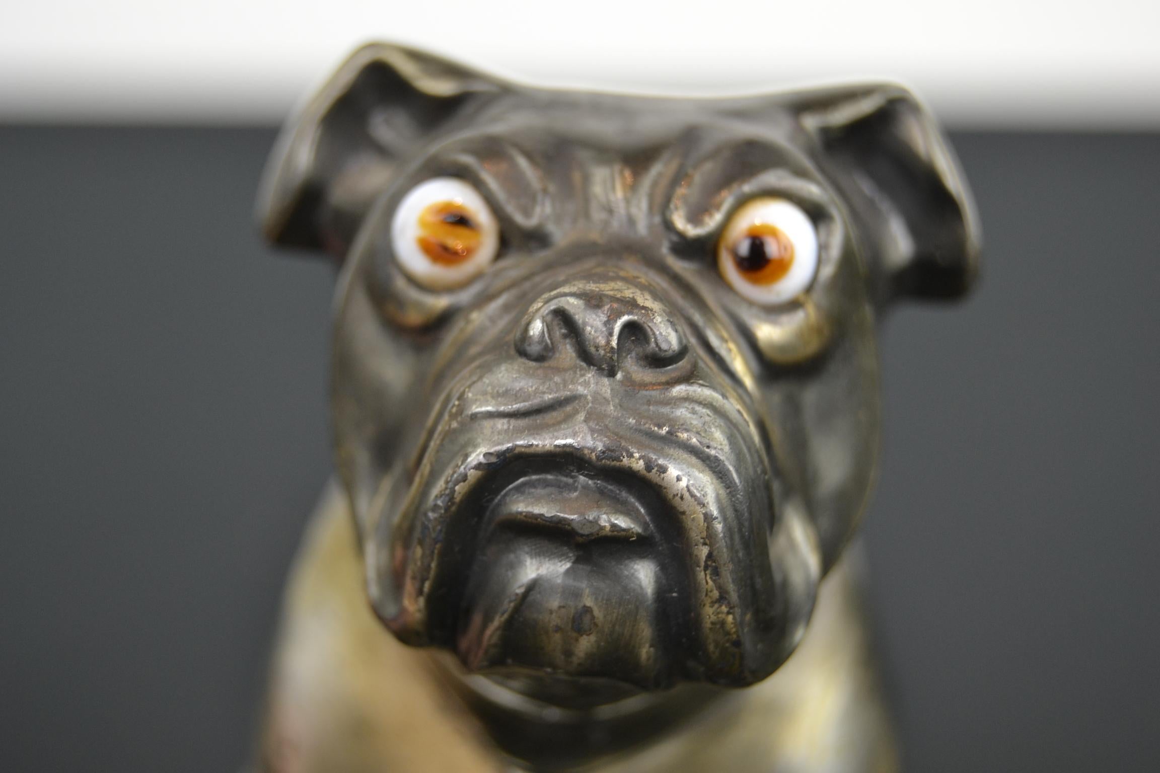 Bulldog-Buchstützen Franjou, Frankreich, Art déco im Angebot 7