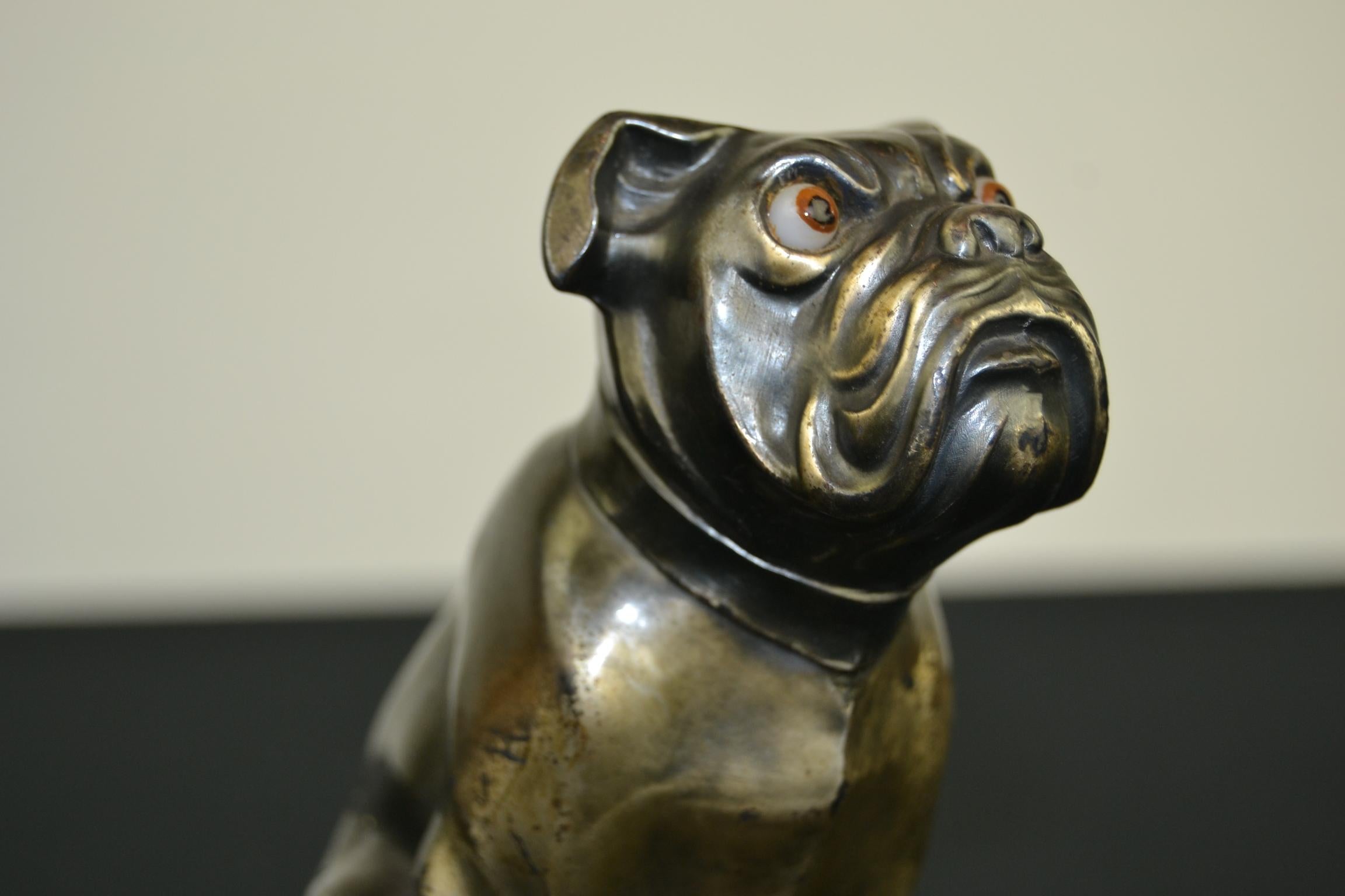 French Bulldog Bookends Franjou, France, Art Deco For Sale