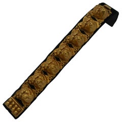 Bulldog Head Askew London Gilt Link Bracelet
