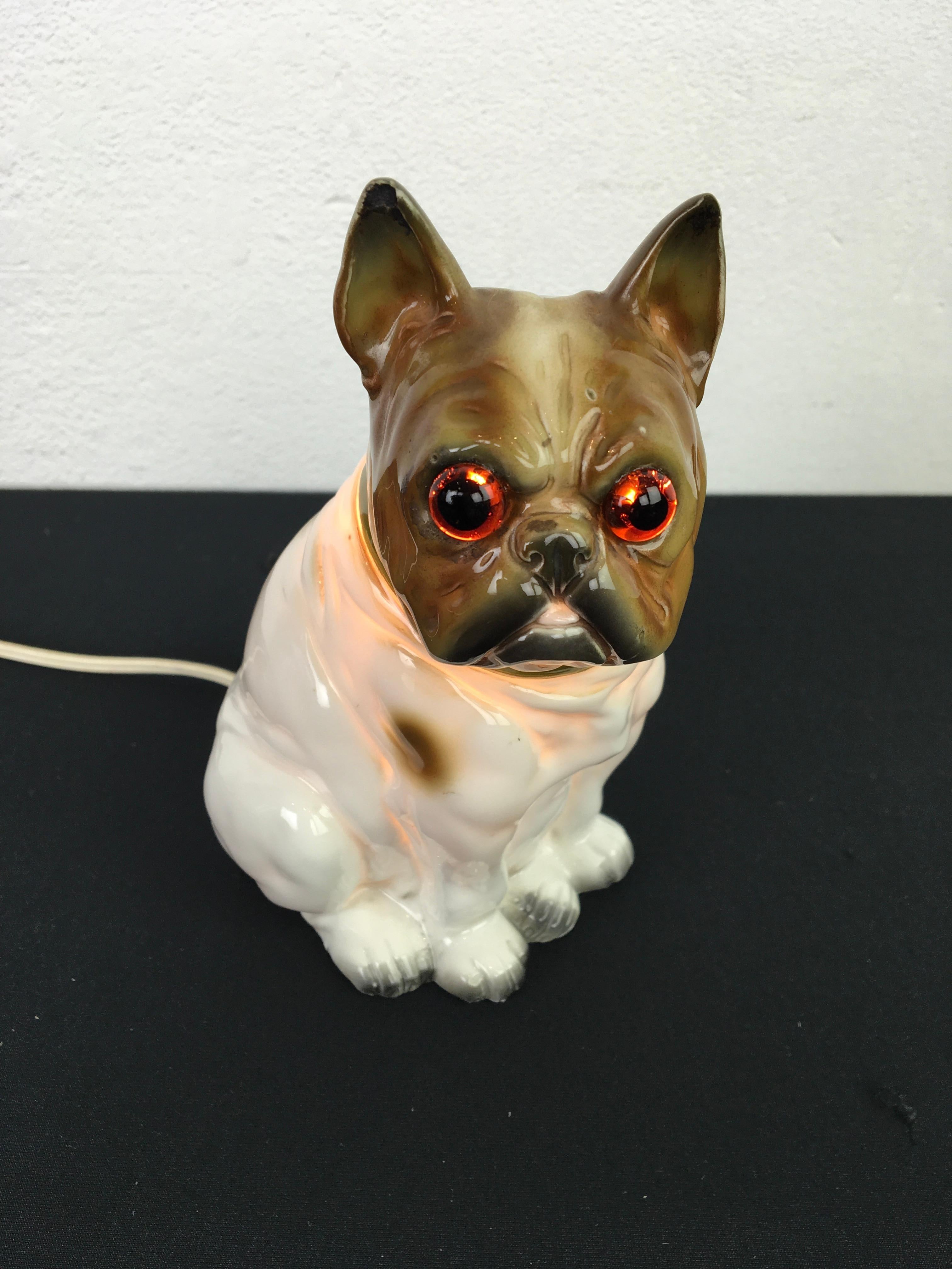 französische bulldogge lampe