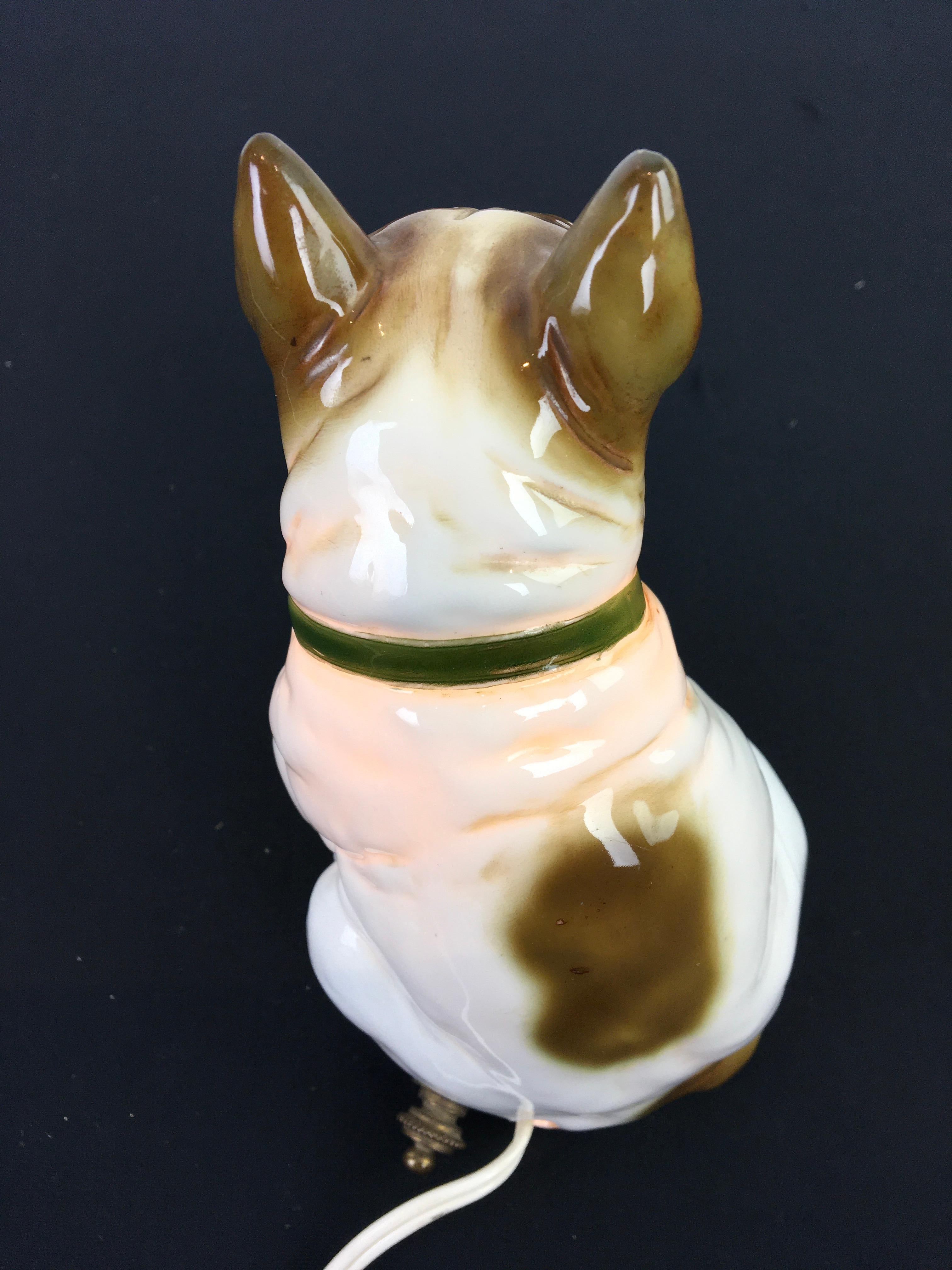 German Bulldog Perfume Lamp For Sale