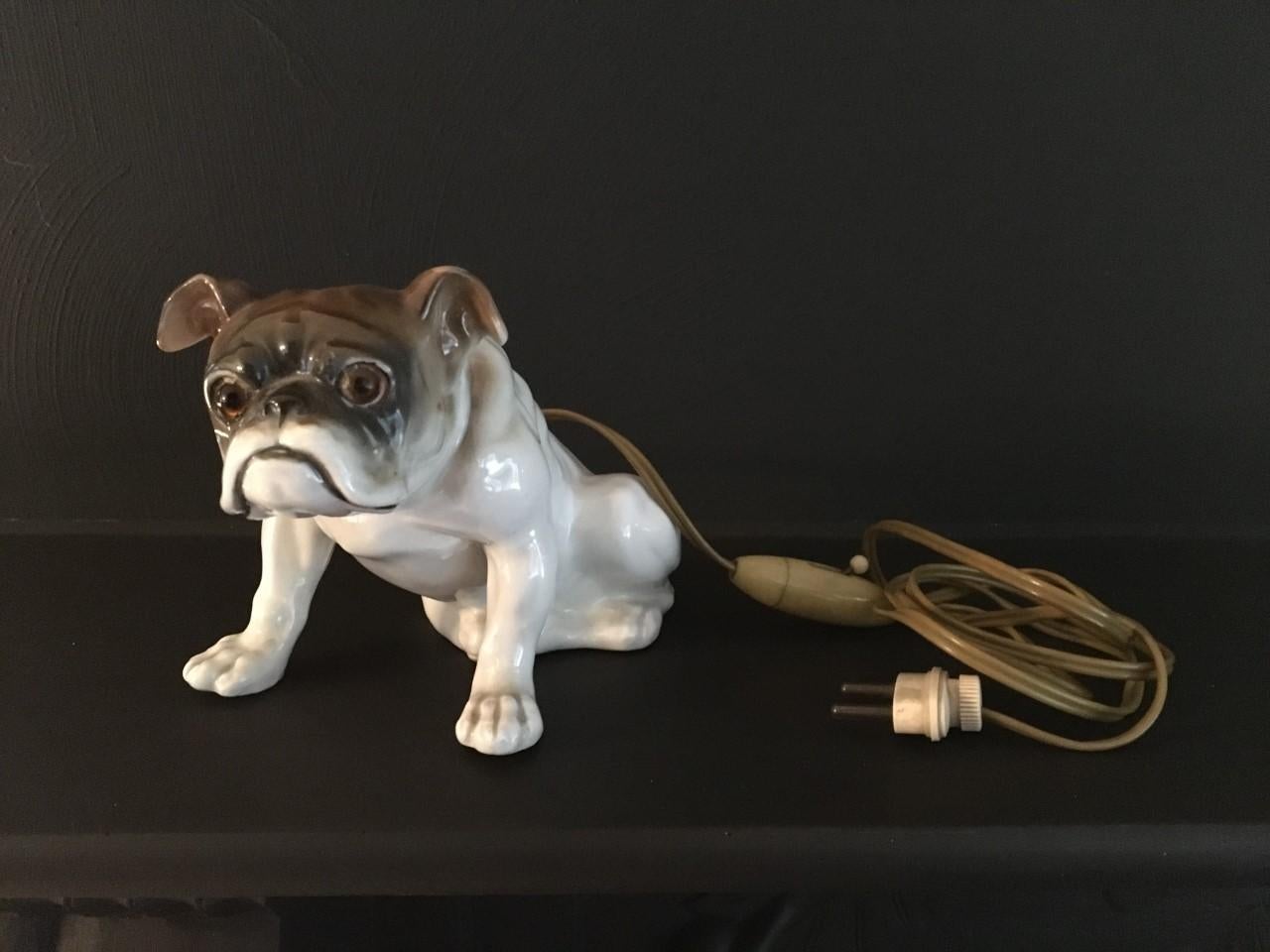 Bulldog Perfume Light Ernst Bohne & Söhne, Early 20th Century For Sale 3