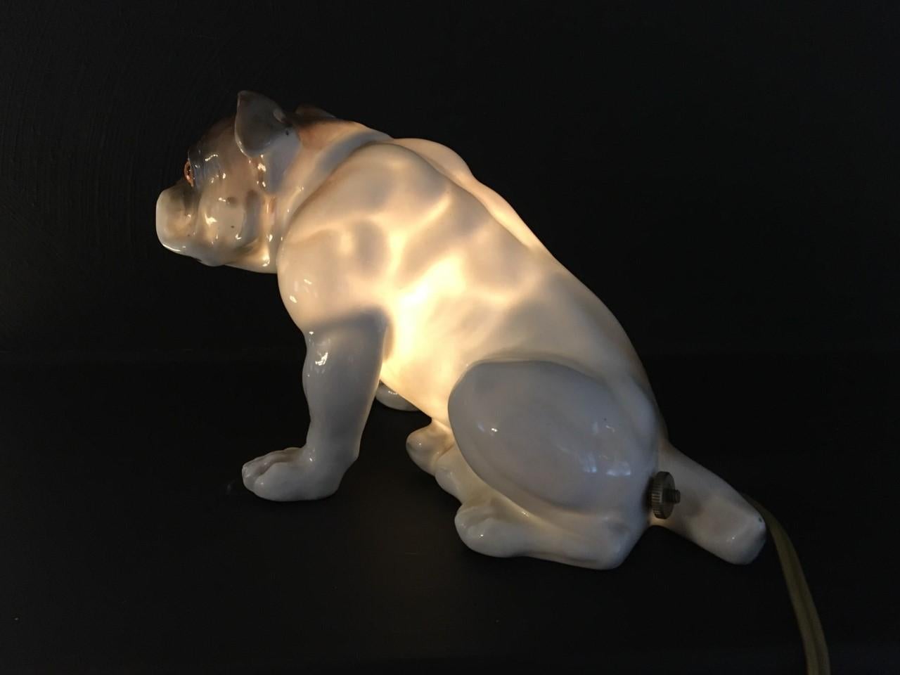 Bulldog Perfume Light Ernst Bohne & Söhne, Early 20th Century For Sale 7