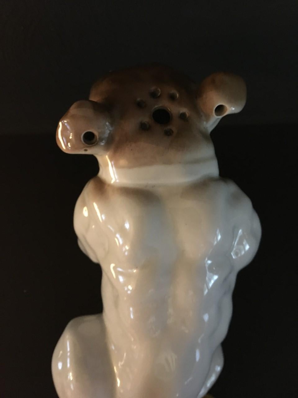Bulldog Perfume Light Ernst Bohne & Söhne, Early 20th Century In Good Condition For Sale In Antwerp, BE