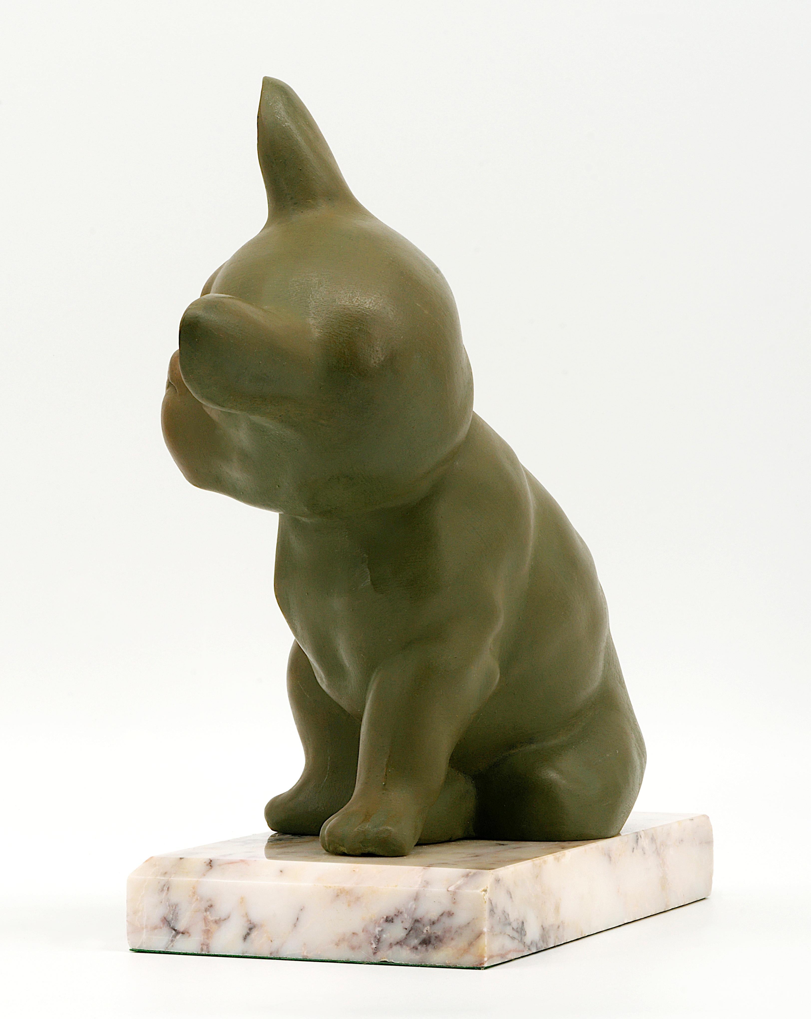 Early 20th Century Bulldog Sculpture, 1920 For Sale