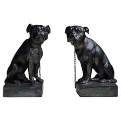 Used Bulldog Statues Circa 1910