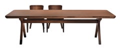 BULLE Rectangular Solid Oak Dining Table with Metal Details