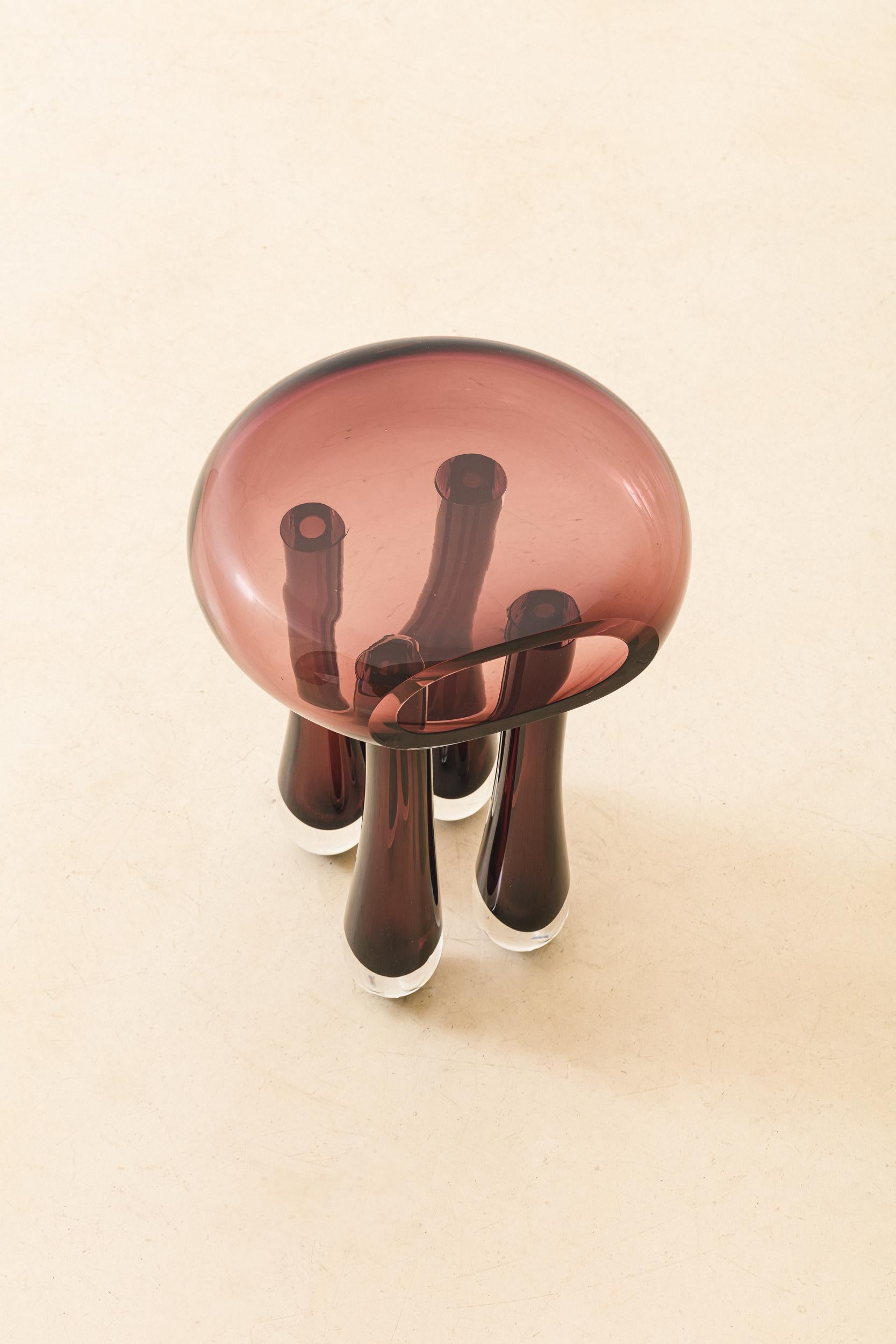 Bulle Side Table by Lucas Recchia, Contemporary Brazilian Design In New Condition For Sale In New York, NY