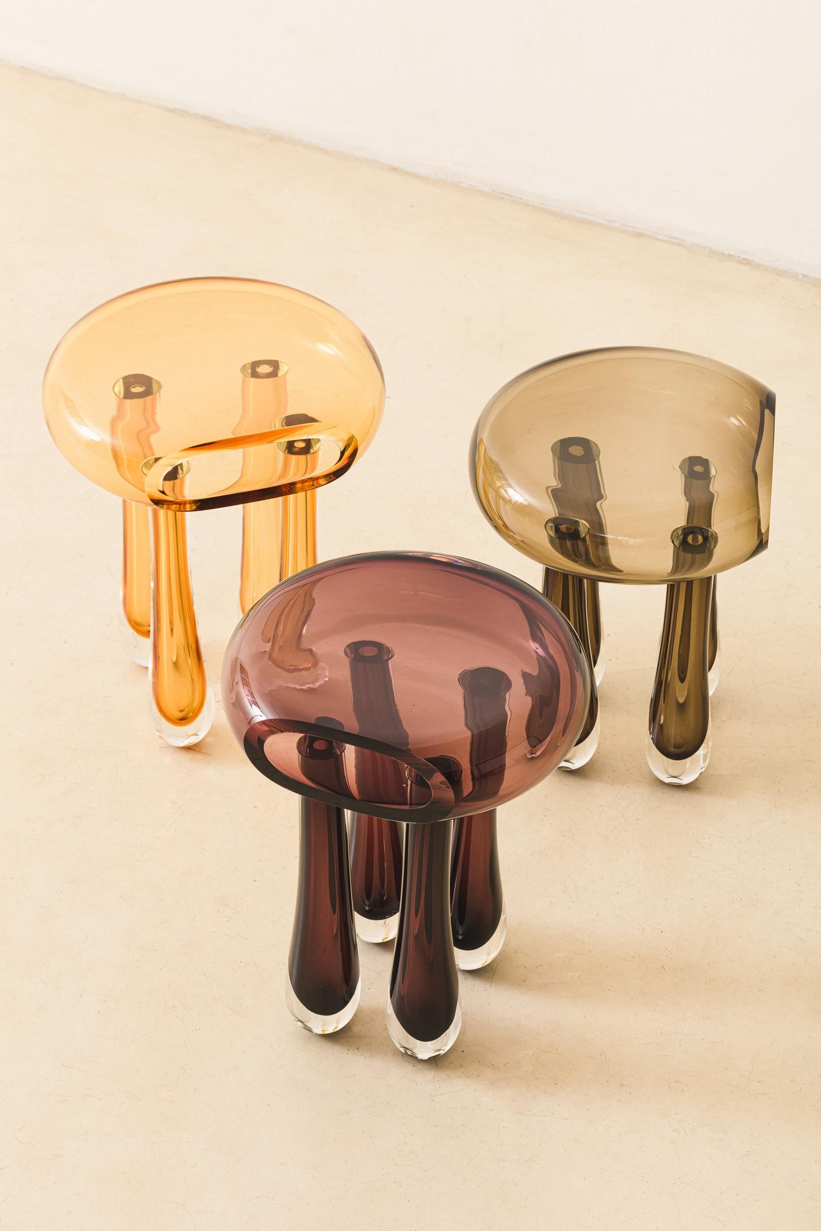Bulle Side Table by Lucas Recchia, Contemporary Brazilian Design For Sale 4