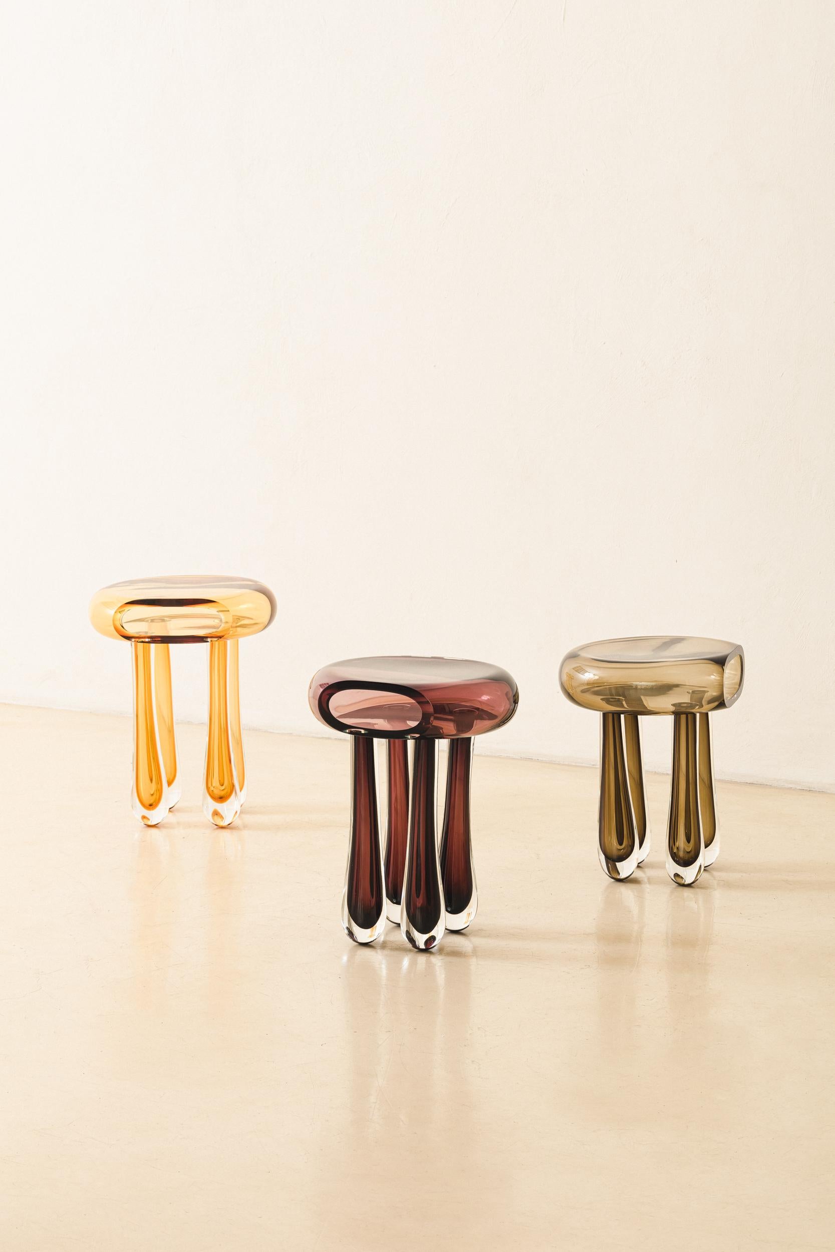 Bulle Side Table by Lucas Recchia, Contemporary Brazilian Design For Sale 5