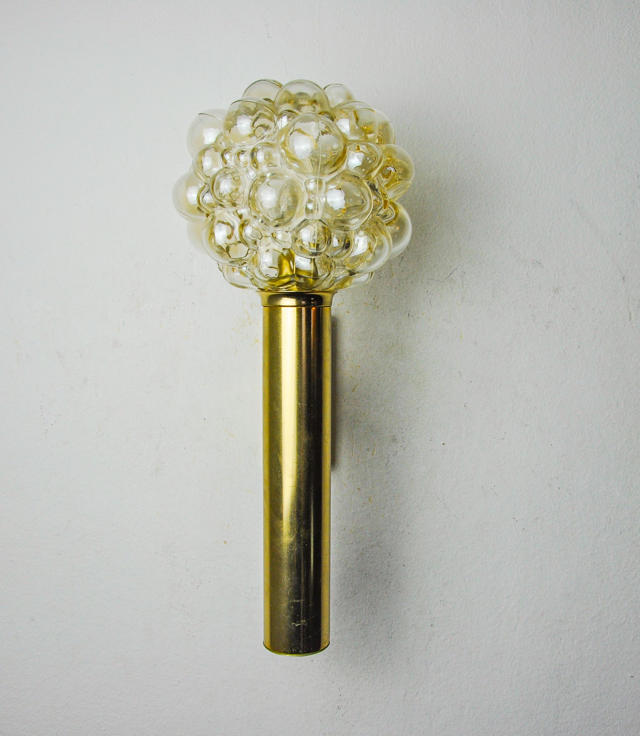 Hollywood Regency Bulles wall lamp by Helena Tynell for Limburg, Germany, 1970s For Sale